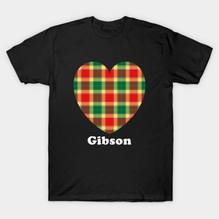 The GIBSON Family Tartan 'Love Heart' Design T-Shirt